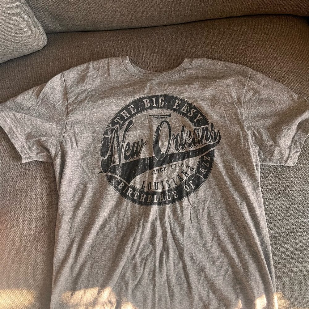 Gildan Gray New Orleans Tee